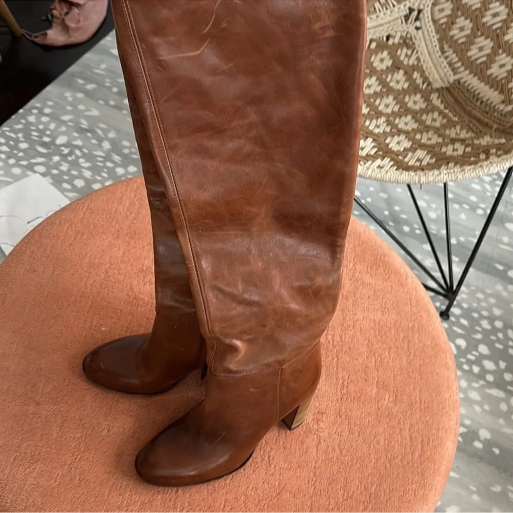 NEW Free People Dakota knee high leather boots - Picture 5 of 8